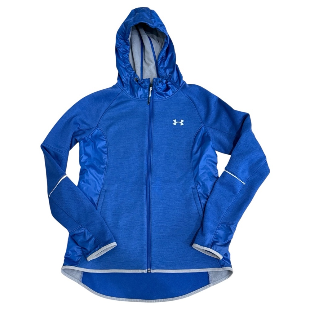 Under Armor Cold Gear Fleece Lined Jacket Blue Small